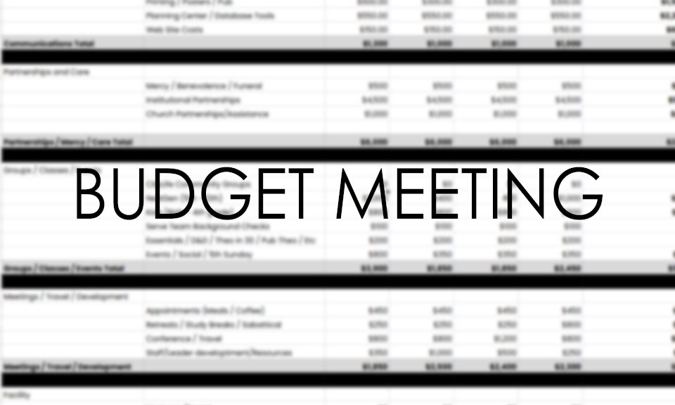 Annual Budget Meeting
